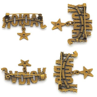 Dior J'adior Brooch 3.8 Pin Logo Crystal Gold — view 4