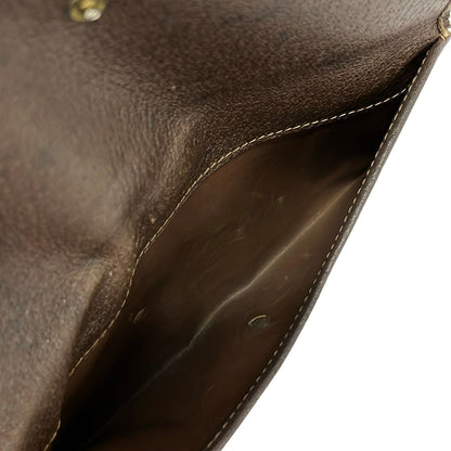 Gucci Wallet Collection GG Plus Supreme Sherry Beige Dark Brown Leather — view 4