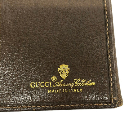 Gucci Wallet Collection GG Plus Supreme Sherry Beige Dark Brown Leather — view 5