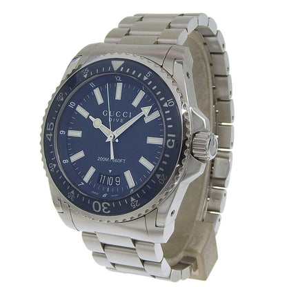 Gucci Dive 136.2 Stainless Steel Quartz Analog Display Navy Dial Watch — view 2