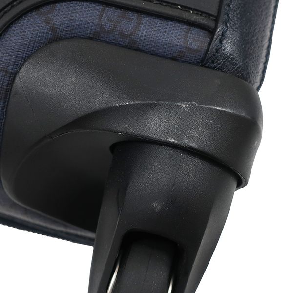 Gucci Travel Bag Savoy Cabin Trolley Small GG Supreme Canvas Leather Navy — view 6