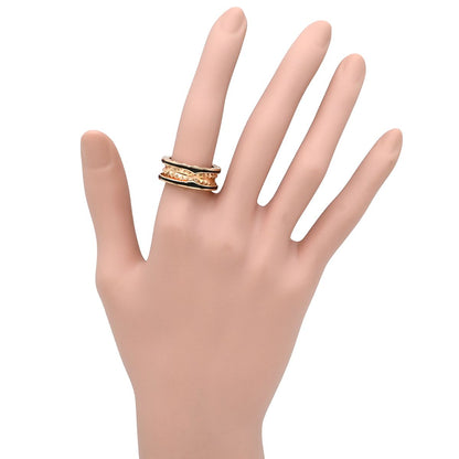 Bvlgari B.zero1 Ring Rock Band Black Pink Gold 53 18K — view 8