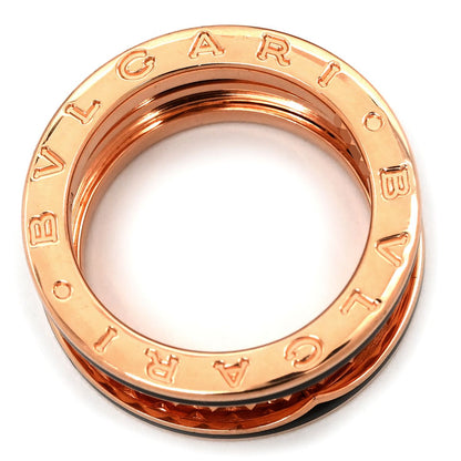 Bvlgari B.zero1 Ring Rock Band Black Pink Gold 53 18K — view 2