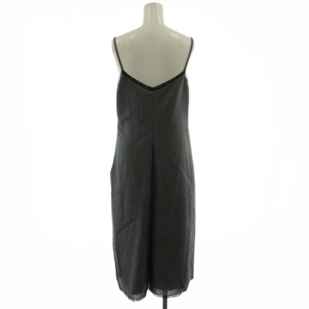 Prada Cami Dress Mohair 38 Gray Long Length — view 3