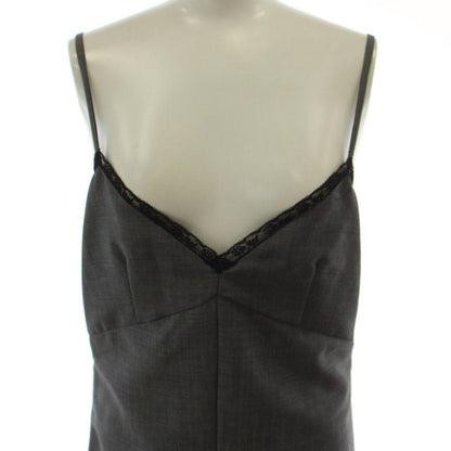 Prada Cami Dress Mohair 38 Gray Long Length — view 4