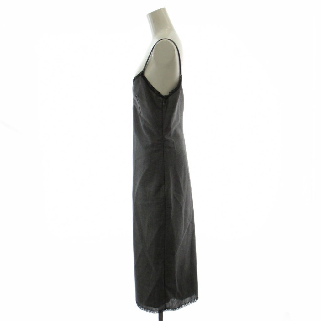 Prada Cami Dress Mohair 38 Gray Long Length — view 2