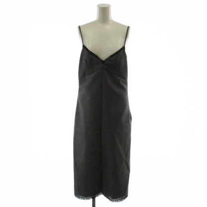 Prada Cami Dress Mohair 38 Gray Long Length