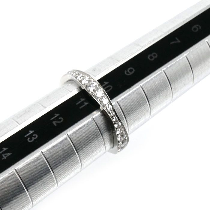 Harry Winston Platinum Pave Wave Ring Diamond — view 5