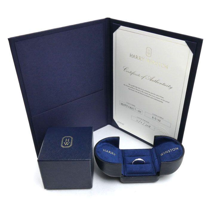 Harry Winston Platinum Pave Wave Ring Diamond — view 7