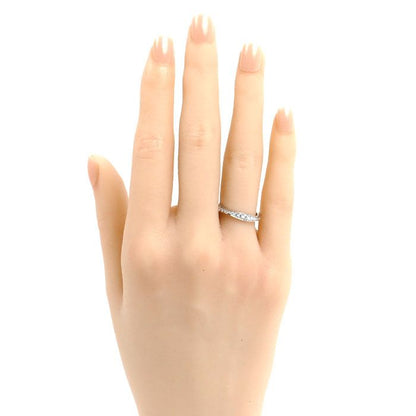 Harry Winston Platinum Pave Wave Ring Diamond — view 6