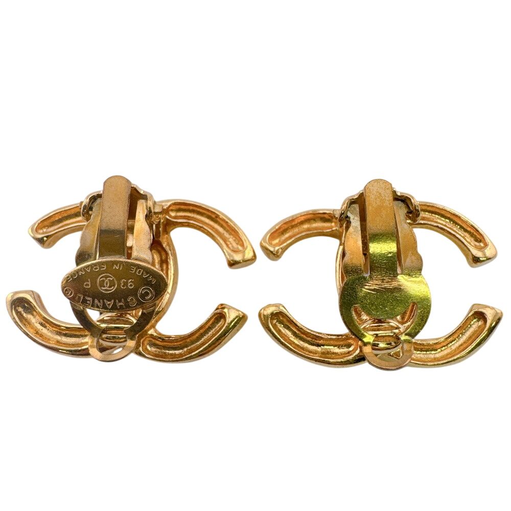 Chanel 93P CC Logo Earrings — view 3