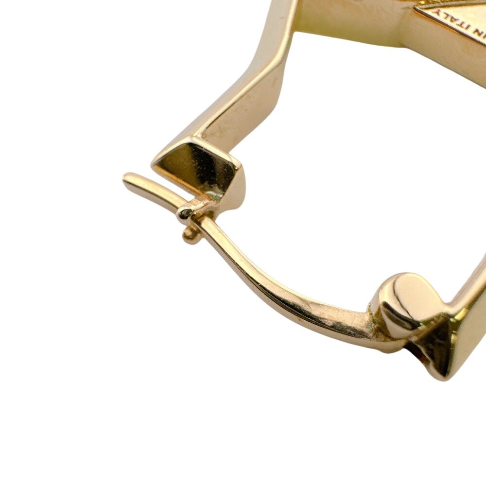 Prada Hoop Earrings Gold — view 4