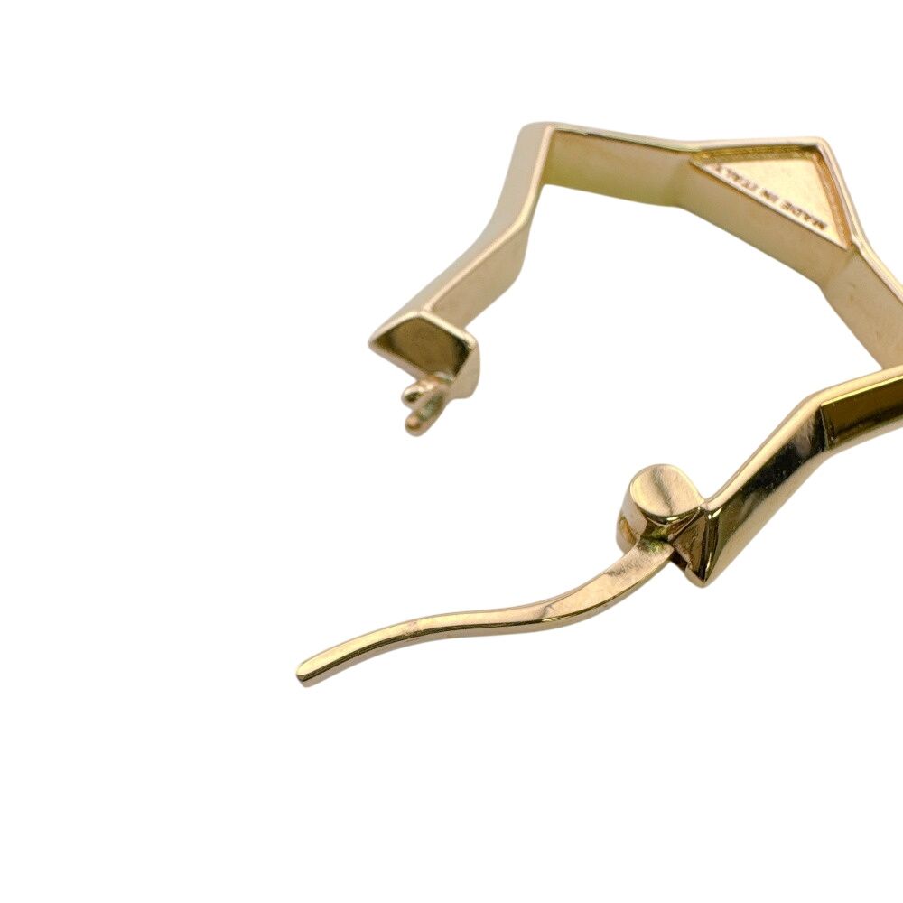 Prada Hoop Earrings Gold — view 5