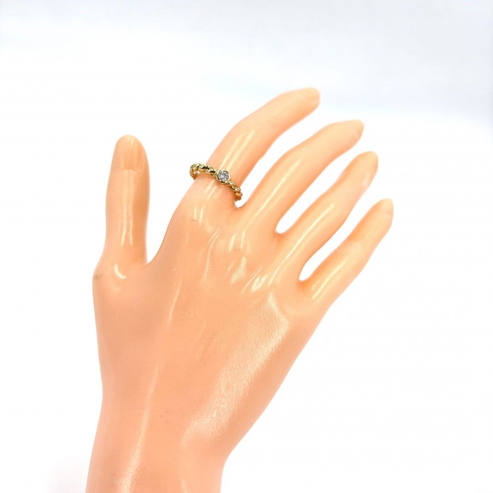 Tiffany & Co Ring Twist 18K Yellow Gold Diamond — view 3