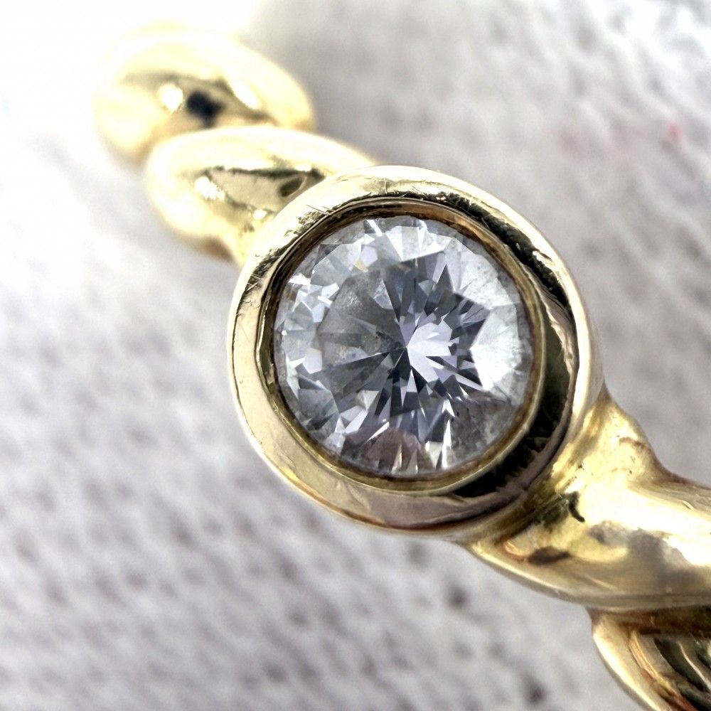 Tiffany & Co Ring Twist 18K Yellow Gold Diamond — view 6