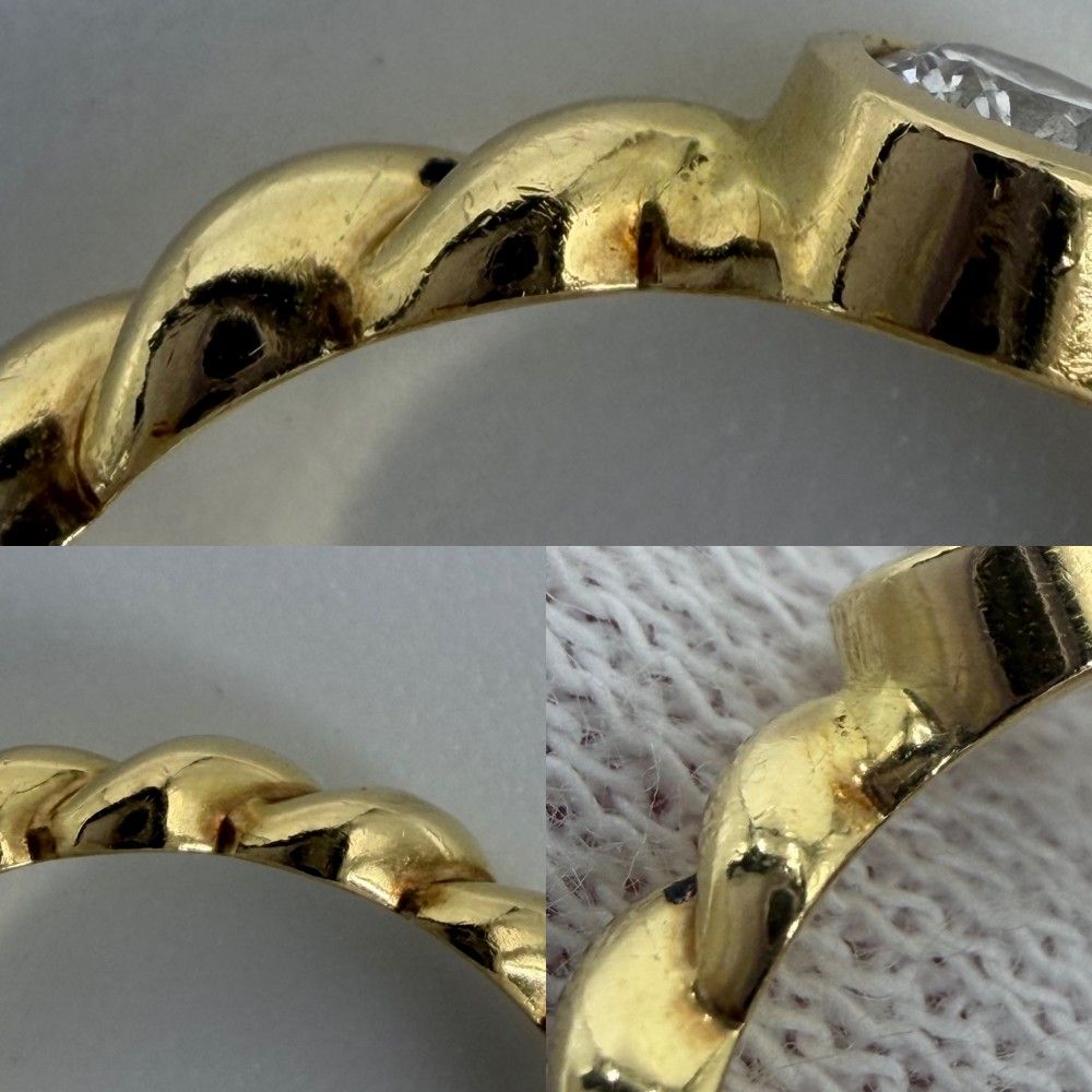 Tiffany & Co Ring Twist 18K Yellow Gold Diamond — view 8