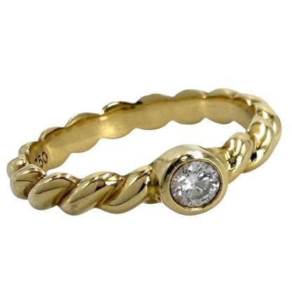Tiffany & Co Ring Twist 18K Yellow Gold Diamond