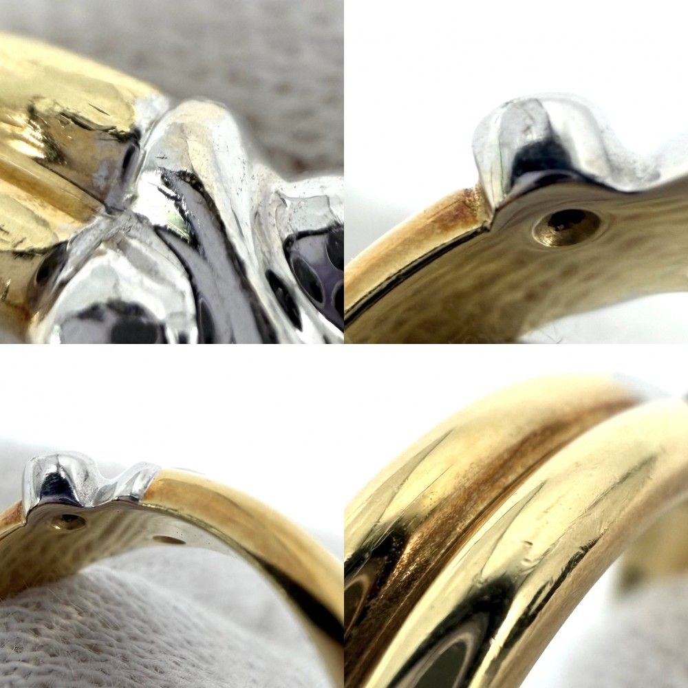 Tiffany & Co Ring Signature 18K Yellow Gold White Gold Diamond — view 7