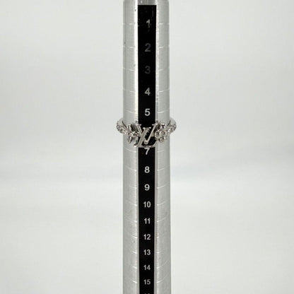 Louis Vuitton Ring Monogram Flower LV Iconic XS Silver — view 4