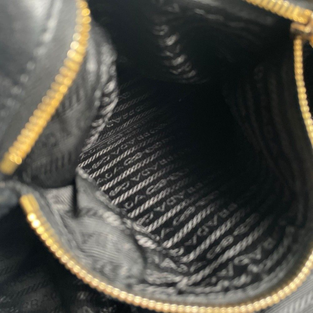 Prada Handbag Nylon Black Gold — view 6