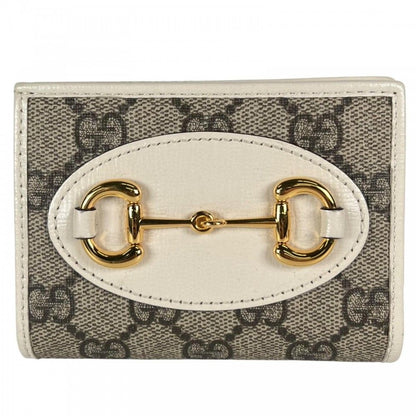 Gucci Bifold Wallet GG Canvas Brown Gold