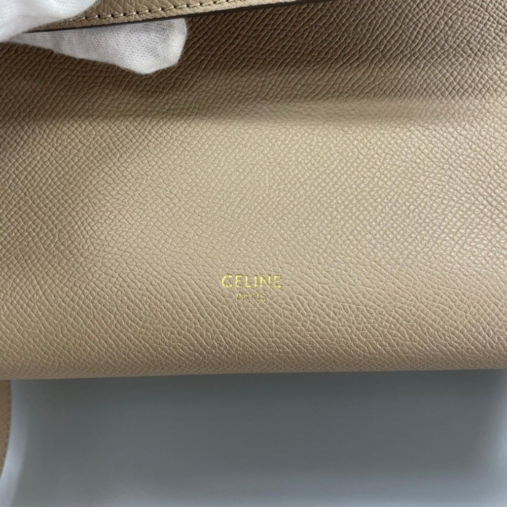 Celine Belt Bag Grain Calf Leather Beige Gold — view 6