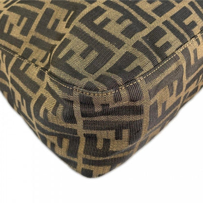 Fendi Shoulder Bag Zucca Canvas Brown Gold — view 7