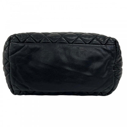 Chanel Handbag Coco Cocoon Leather Black Silver — view 4
