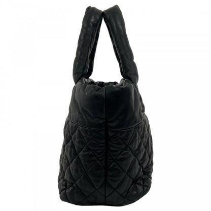 Chanel Handbag Coco Cocoon Leather Black Silver — view 3