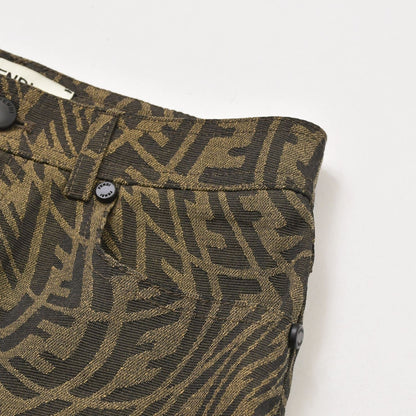 Fendi Sarah Coleman Zucca Pattern Fish Eye Logo Brown — view 4