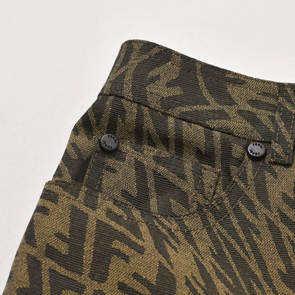 Fendi Sarah Coleman Zucca Pattern Fish Eye Logo Brown — view 5