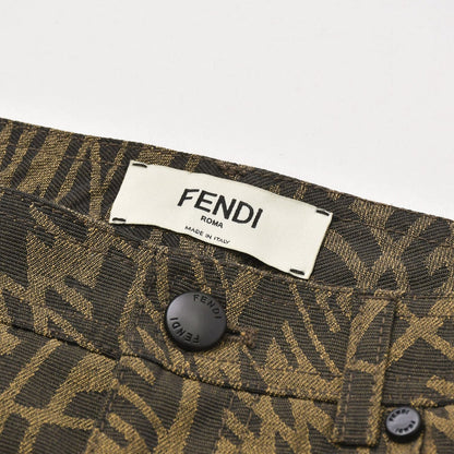 Fendi Sarah Coleman Zucca Pattern Fish Eye Logo Brown — view 3
