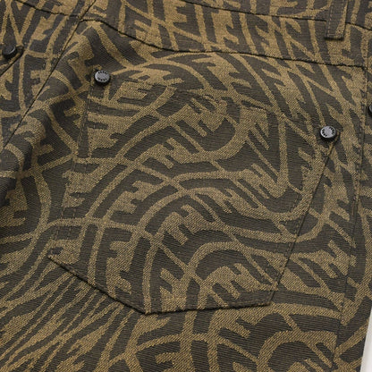 Fendi Sarah Coleman Zucca Pattern Fish Eye Logo Brown — view 7