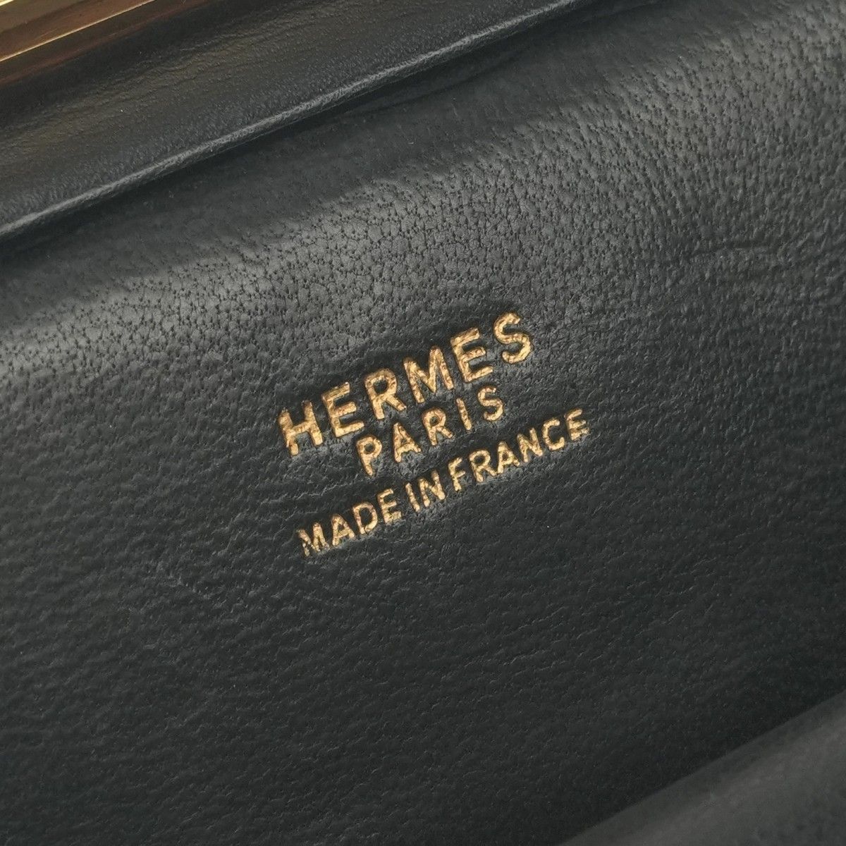 Hermes Pullman Tote Box Calf Noir Black Gold Handbag — view 7
