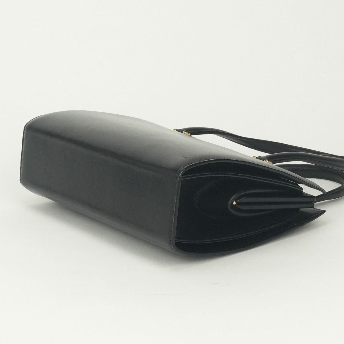 Hermes Pullman Tote Box Calf Noir Black Gold Handbag — view 5