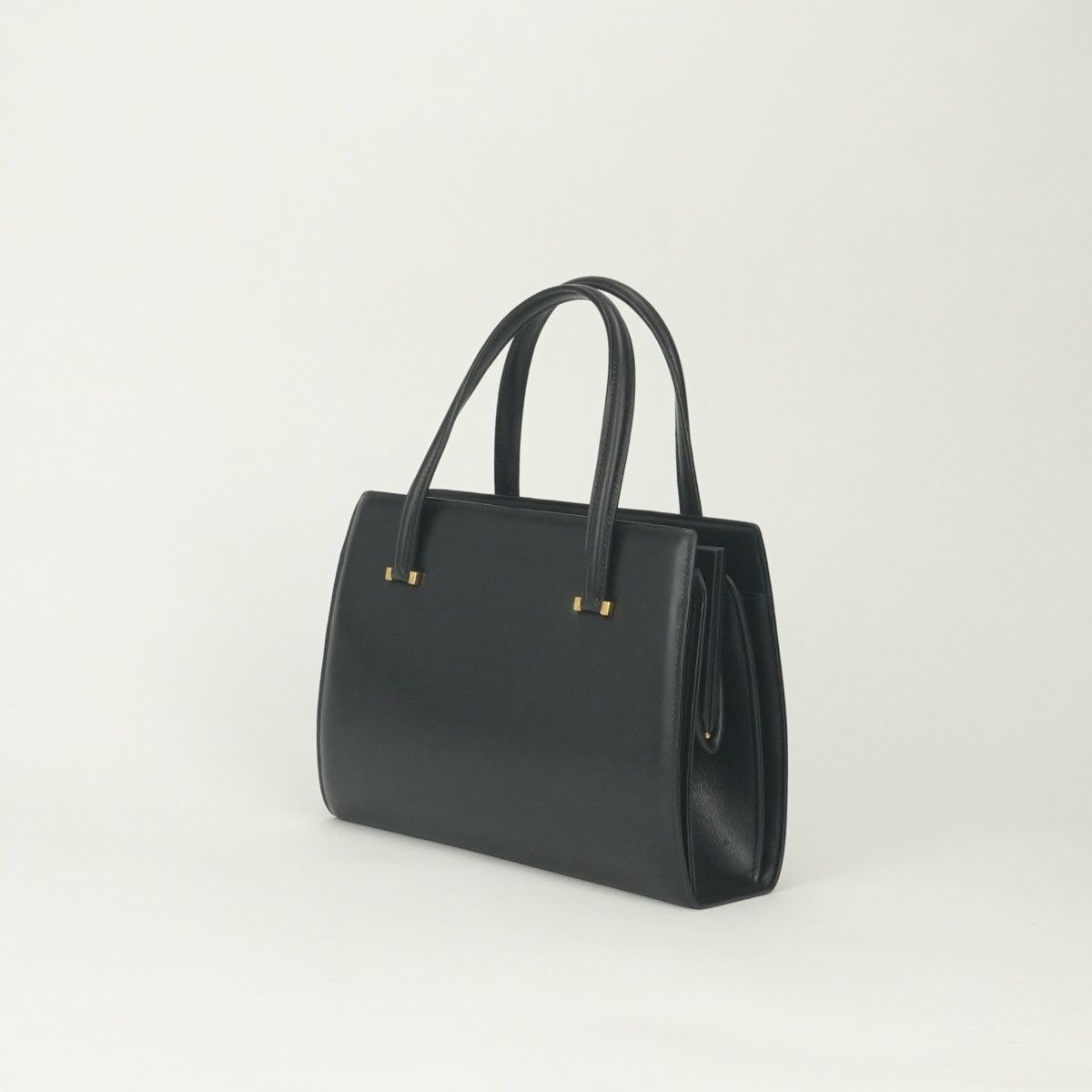 Hermes Pullman Tote Box Calf Noir Black Gold Handbag — view 2