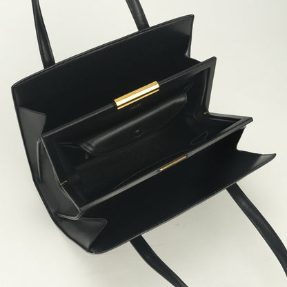 Hermes Pullman Tote Box Calf Noir Black Gold Handbag — view 8