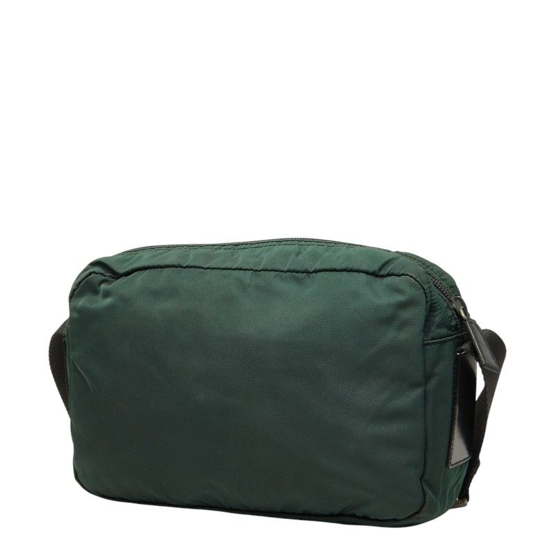 Prada Shoulder Bag Green Black Gray Nylon — view 2
