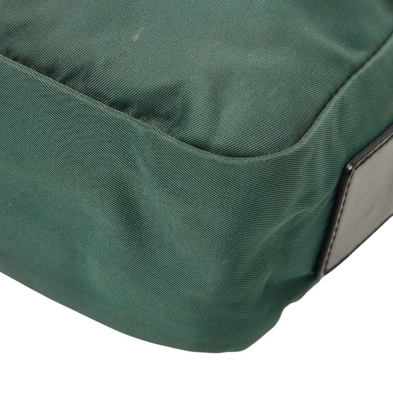 Prada Shoulder Bag Green Black Gray Nylon — view 4