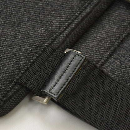 Prada Belt Bag Harness Triangle Logo Gray Black Silver — view 4