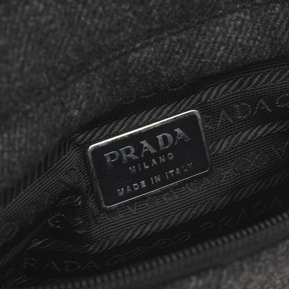 Prada Belt Bag Harness Triangle Logo Gray Black Silver — view 8