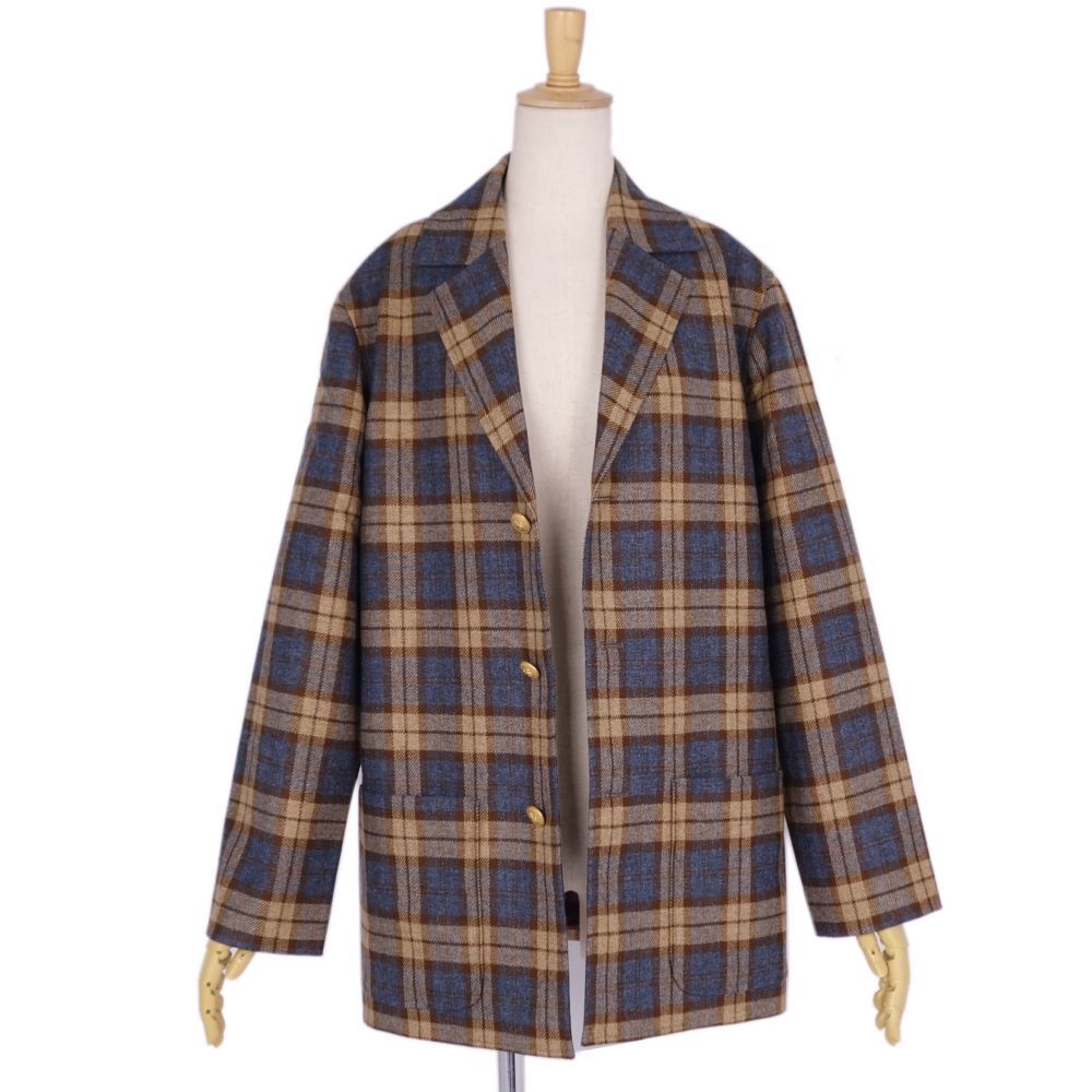 Gucci Tailored Jacket Check Wool — view 4