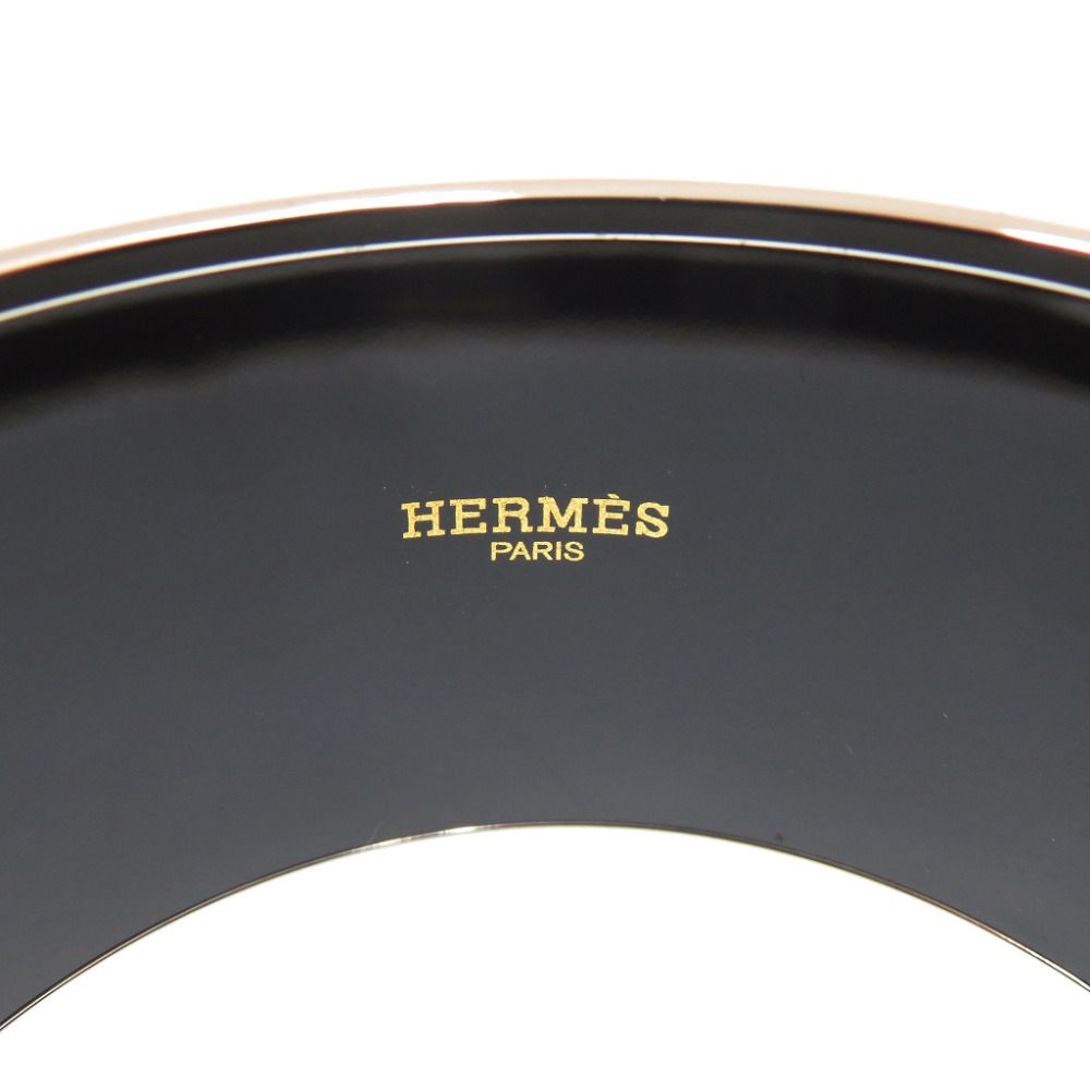 Hermes Enamel TGM Bangle Metal Blue Bracelet — view 4