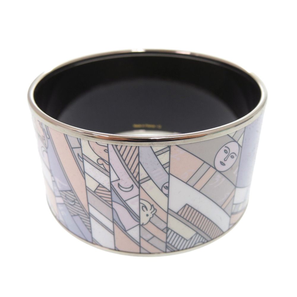 Hermes Enamel TGM Bangle Metal Blue Bracelet — view 3