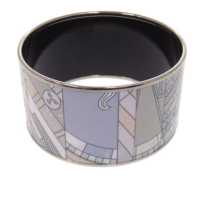 Hermes Enamel TGM Bangle Metal Blue Bracelet — view 6