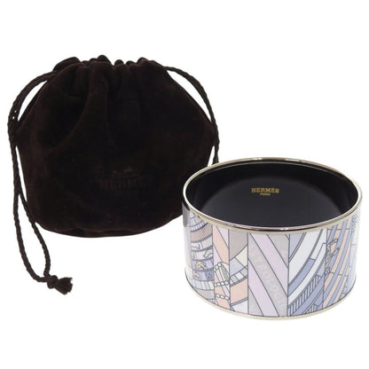 Hermes Enamel TGM Bangle Metal Blue Bracelet — view 2