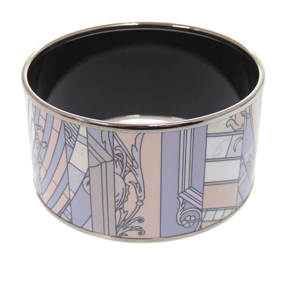 Hermes Enamel TGM Bangle Metal Blue Bracelet — view 7