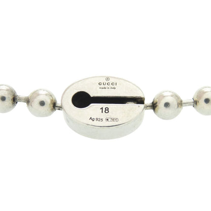 Gucci Ball Chain Bracelet Interlocking G 925 Sterling Silver Blue — view 3