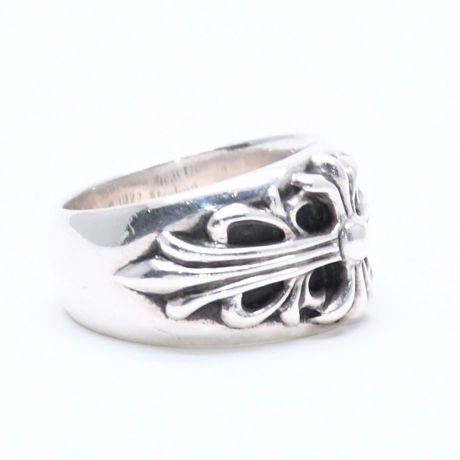 Chrome Hearts Floral Cross Ring Sterling Silver — view 3