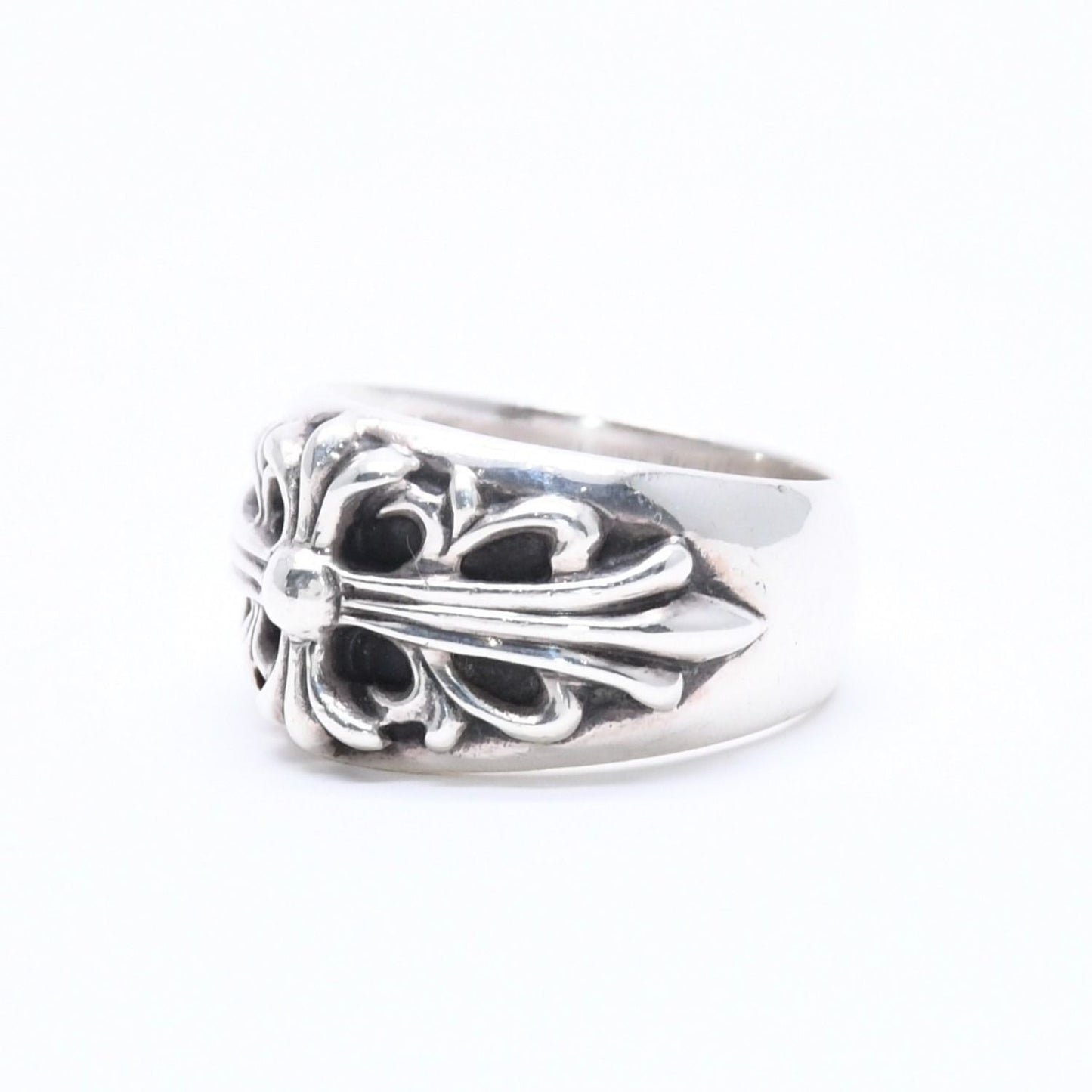 Chrome Hearts Floral Cross Ring Sterling Silver — view 2